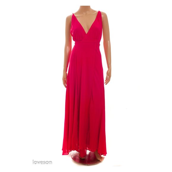 formal maxi wrap dress